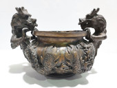H9 JANANESE BRONZE CENSER WITH