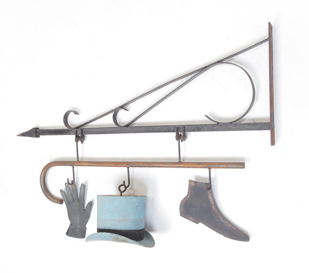 HABERDASHERY ADVERTISING SIGN. Most