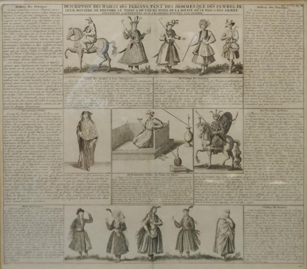 HABITS DOS PERSANS, ENGRAVING,