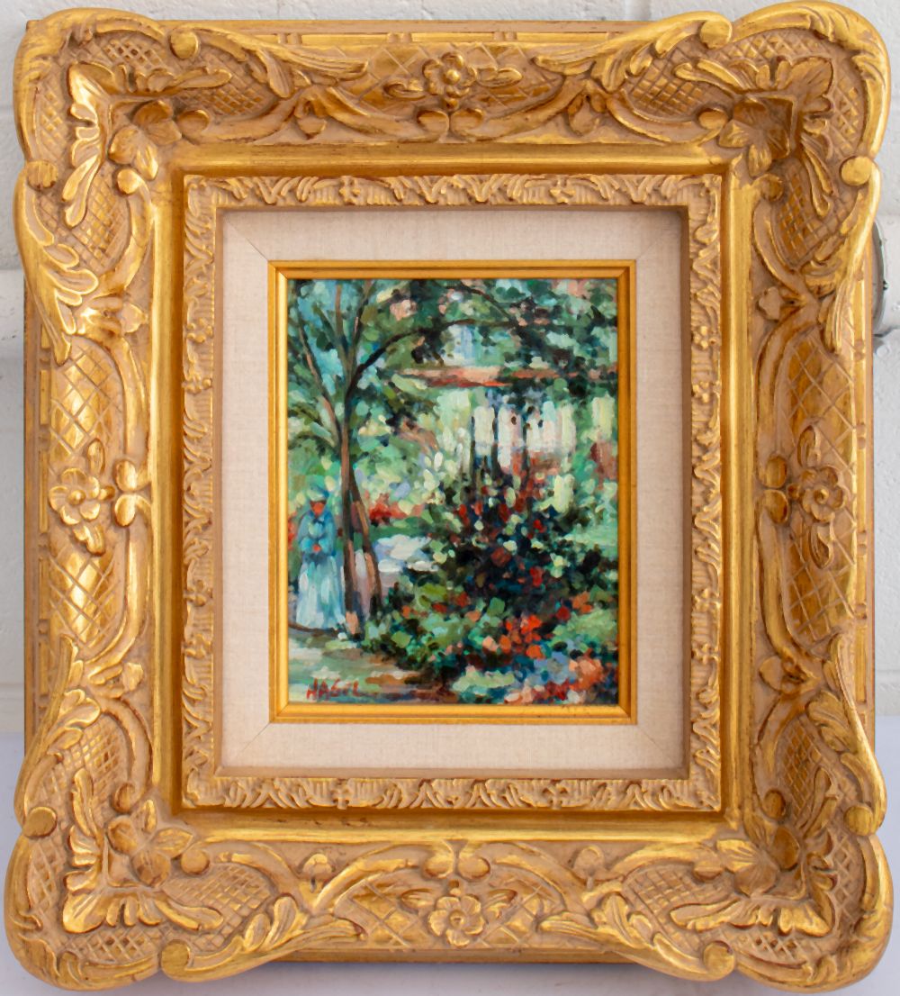 HAGEL IMPRESSIONISTIC LANDSCAPE OIL