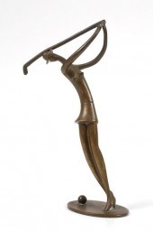 HAGENAUER WOMAN GOLFER CAST BR