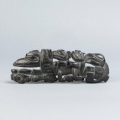 HAIDA ARGILLITE PIPE, CA. 1890