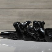 Haida Carved Argillite Pipe
fo