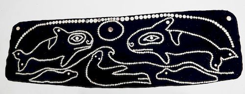 HAIDA CEREMONIAL BUTTON BLANKET,