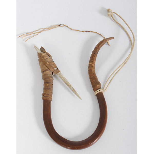 Haida Halibut Hook bentwood with