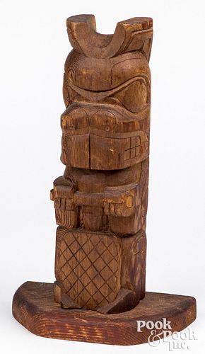 HAIDA INDIAN RED CEDAR CARVED
