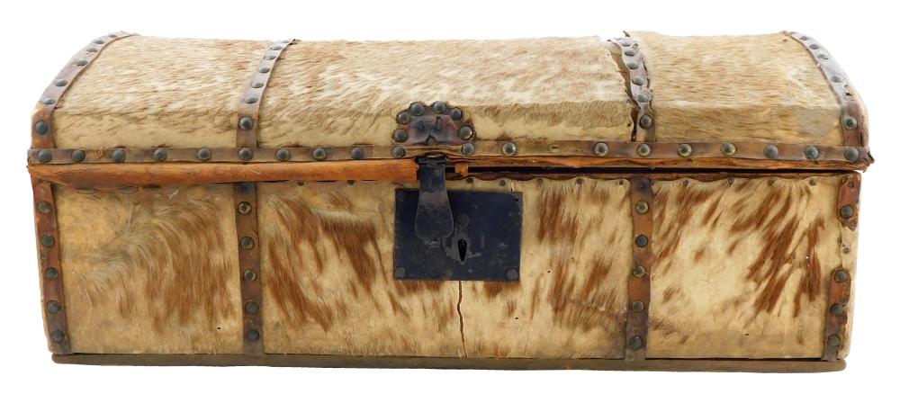 HAIR TRUNK, LATE 18TH/ EARLY 19TH