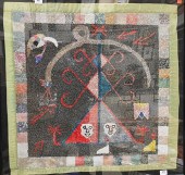 HAITIAN BEADED VOODOO DRAPEAU,
