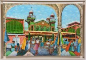 HAITIAN MARKET PAINTING, INDIS
