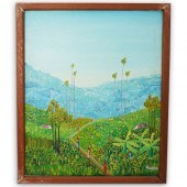 HAITIAN OIL ON CANVAS SIGNED:"