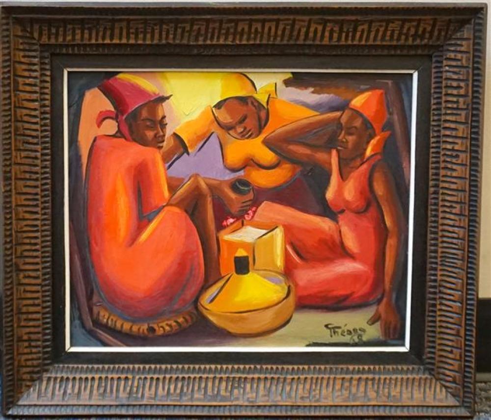 HAITIAN SCHOOL, THREE FIGURES,