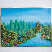 HAITIAN SIGNED OIL ON CANVASDE
