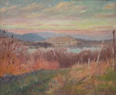 HAL ROBINSON OIL ON CANVAS SUN