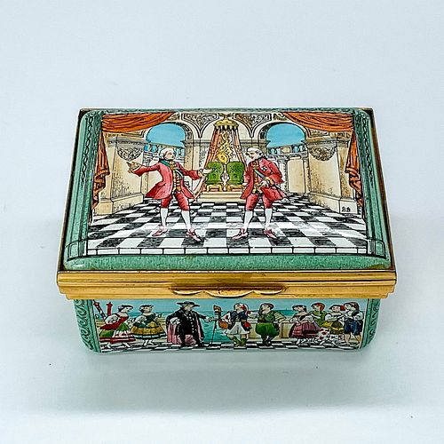 HALCYON DAYS ENAMEL MUSIC BOX,