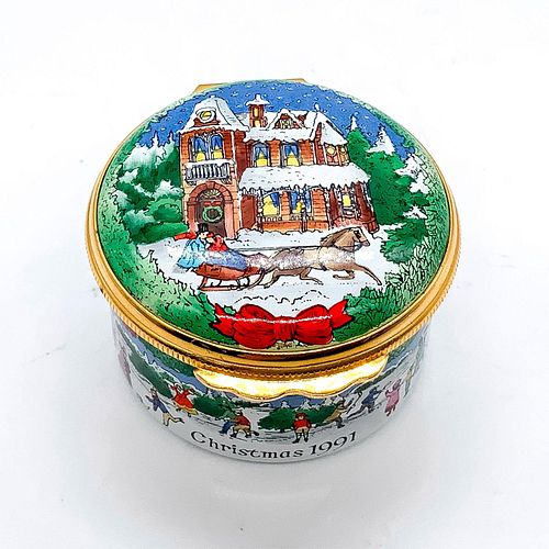 HALCYON DAYS ENAMEL TREASURE BOX,