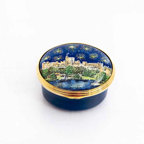 HALCYON DAYS ENAMEL TRINKET BOX