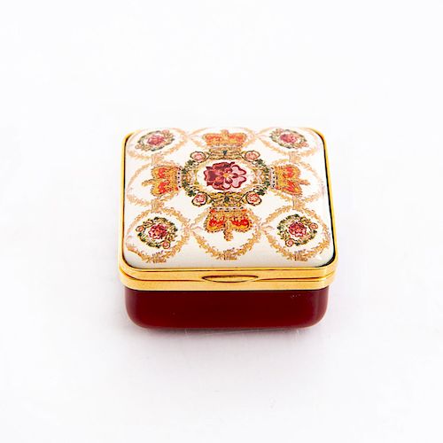 HALCYON DAYS ENAMEL TRINKET BOX THE