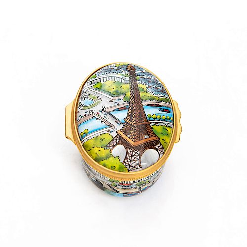 HALCYON DAYS ENAMEL TRINKET BOX