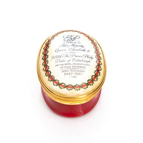 HALCYON DAYS ENAMEL TRINKET BOX
