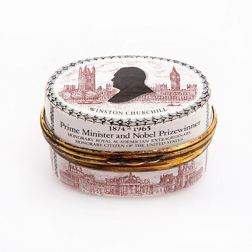 HALCYON DAYS ENAMEL TRINKET BOX