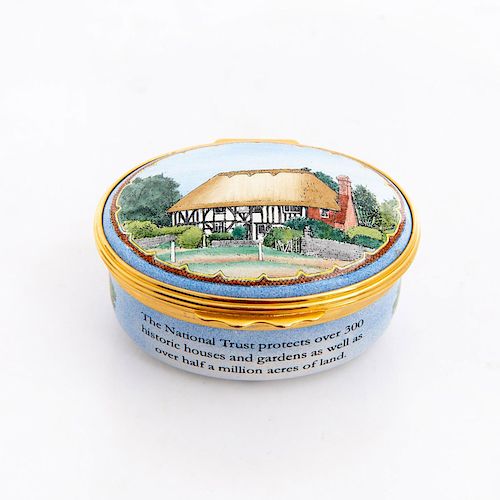 HALCYON DAYS ENAMEL TRINKET BOX THE