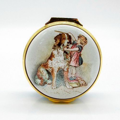 HALCYON DAYS TRINKET BOX, GIRL WITH
