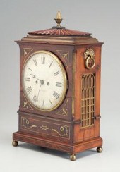 Haley shelf clock, mahogany wi