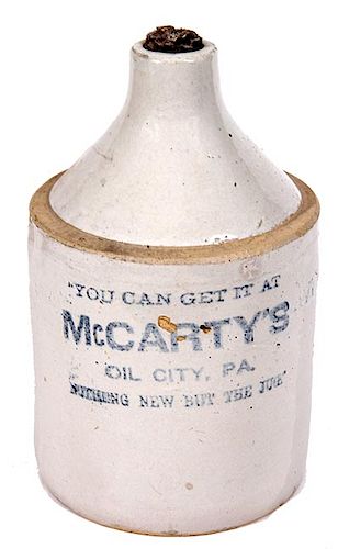 HALF GALLON ADVERTISING JUG