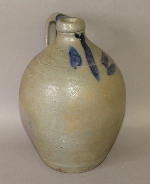 HALF GALLON COBALT DECORATED
