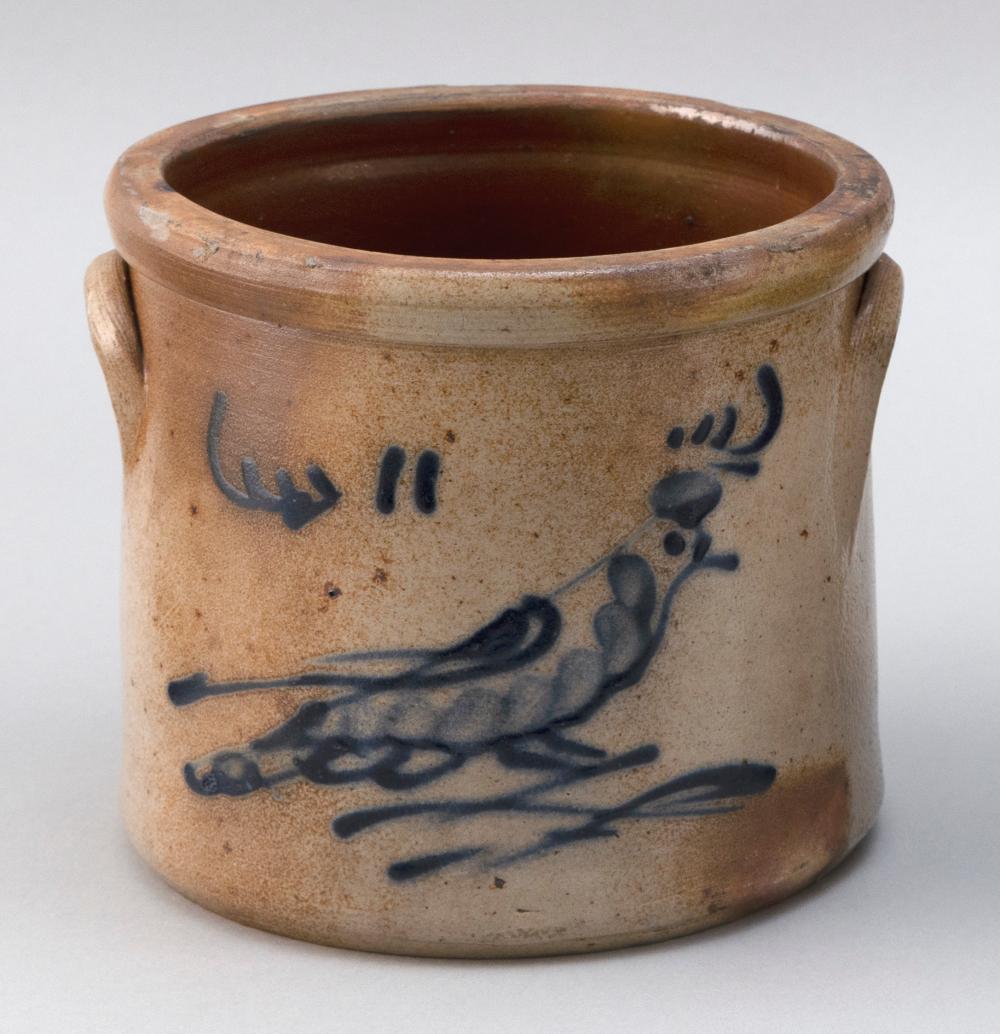 HALF-GALLON STONEWARE CROCK 19TH