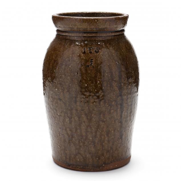 HALF GALLON STORAGE JAR, JAMES