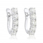 HALF HOOP DIAMOND EARRINGS Sum