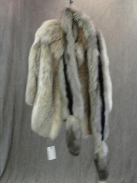 Half Length Fur Coat & Fur Stole.