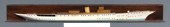 Half-model of steam yacht, woo