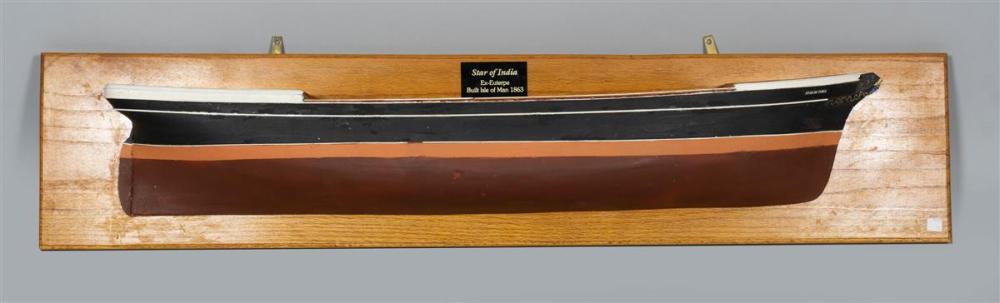 HALF MODEL OF "THE STAR OF