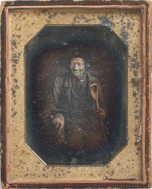 Half-plate daguerreotype of a
