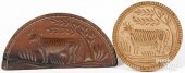 HALF ROUND BUTTERPRINT, 19TH C