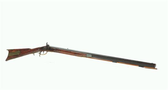 HALF STOCK PERCUSION RIFLE. 