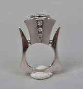 HALINA FUCHS MODERNIST 14K WHI