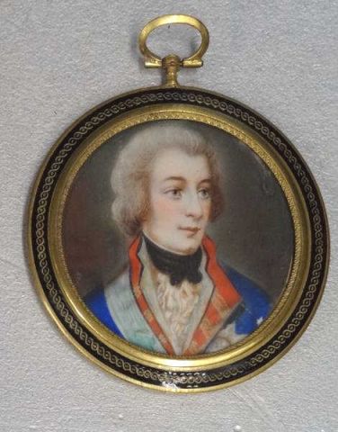 HALL. Miniature Portrait on Ivory