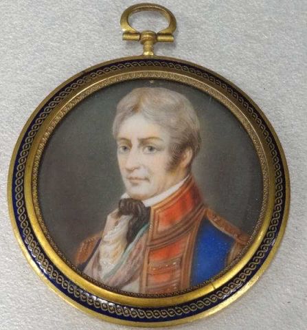 HALL. Miniature Portrait on Ivory
