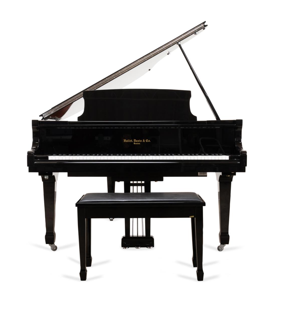 HALLET DAVIS & CO. EBONY BABY GRAND
