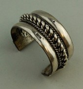 HALLMARKED SILVER CUFF BRACELE