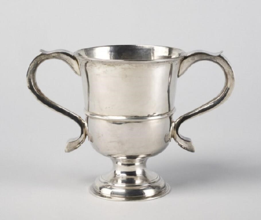 HALLMARKED SILVER LOVING CUPA