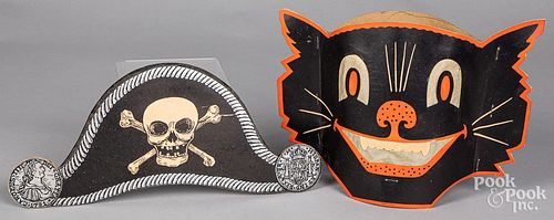 HALLOWEEN CARDBOARD CAT CANDLE