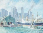 HALSEY KENT, NEW YORK SKYLINE,