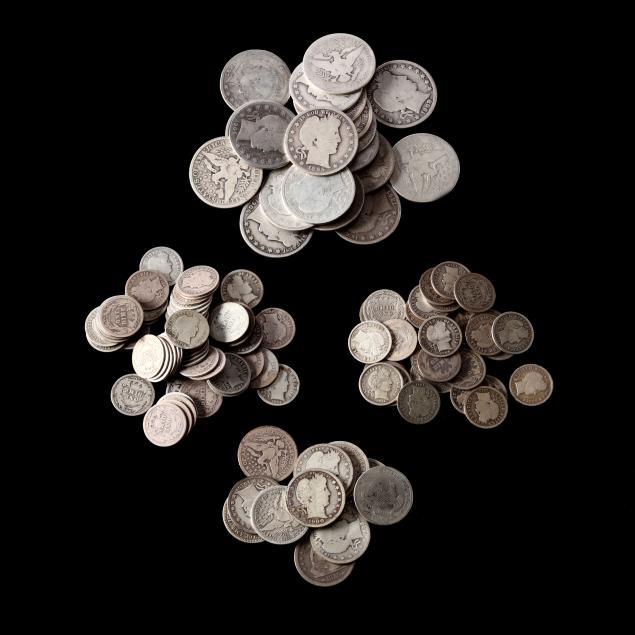 HALVES, QUARTERS AND DIMES OF THE