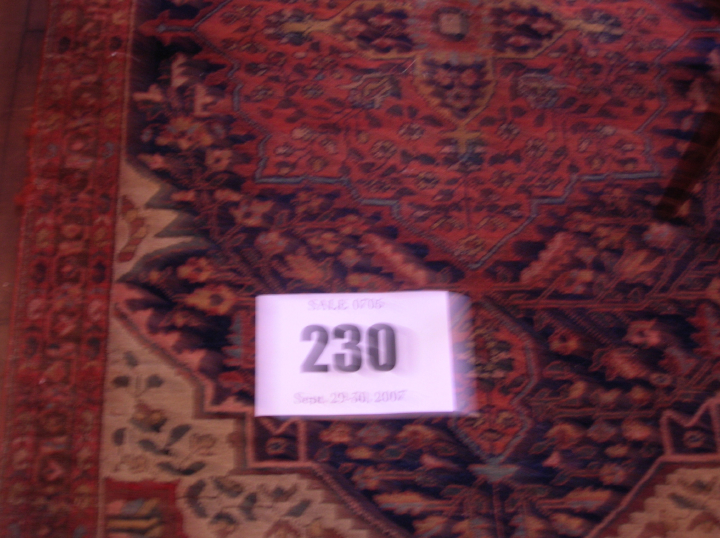 Hamadan Carpet,  3' 5" x 4' 11".