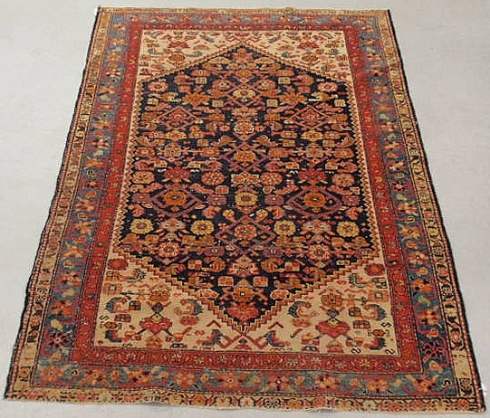 Hamadan oriental carpet blue