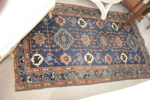 HAMADAN ORIENTAL THROW RUG 3' 8"